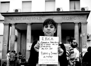 Érica. Operadora Comunitaria de la Casa de la Juventud de Morón Sur. 4 años de antigüedad. 