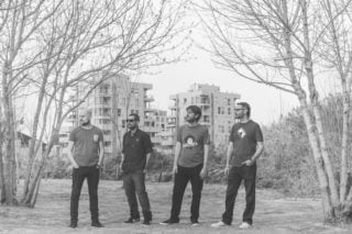 (De izquierda a derecha) Eduardo Malagoli, Nicolás Chamorro, Fernando Santodomingo y Leonel Guala son Ñaupa. (Foto gentileza Caro Pedace.)