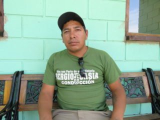 Nazareno trabaja en el predio de la Unión Ferroviaria de Pilar.