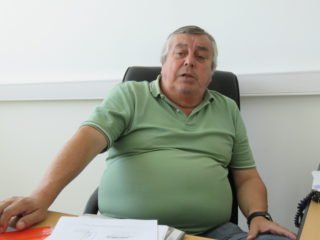En una difícil coyuntura, La Bancaria abrió una nueva Regional en Pilar, antes funcionaba como subdelegación. El secretario general del gremio es Sergio Palazzo. En la foto Daniel García en la oficina 311, 3er piso, Pilar Point.    